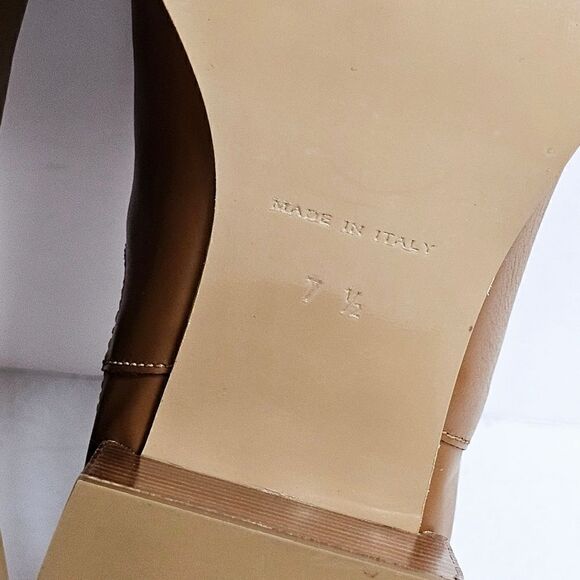 New! Everlane The Heel Boot Italian Leather Cognac Block Heeled Chelsea Boots - Picture 13 of 15